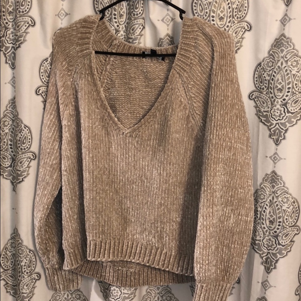 Express Plush Velvet Mid Sweater